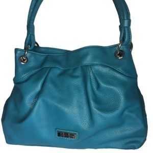 Alfred Dunner Hobo Bag Turquoise 9"X13"